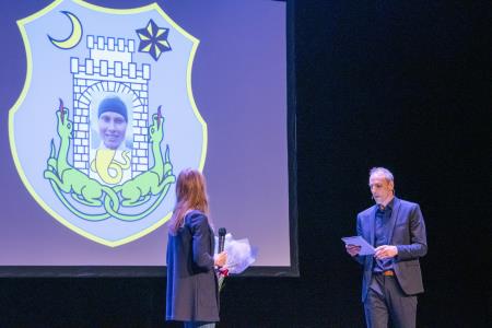 Naj športniki Kamnika za leto 2023 Lovro Planko in Maruša Mišmaš Zrimšek ter ekipa odbojkaric Calcit Volleya (47)